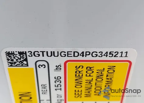 2023 GMC Sierra 1500 4Wd Short Box Denali from USA, damaged, VIN 3GTUUGED4PG345211